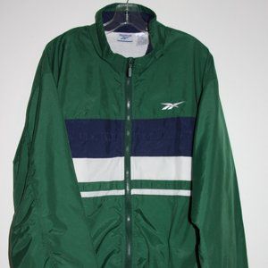 Reebok XL Green White & Blue Jacket